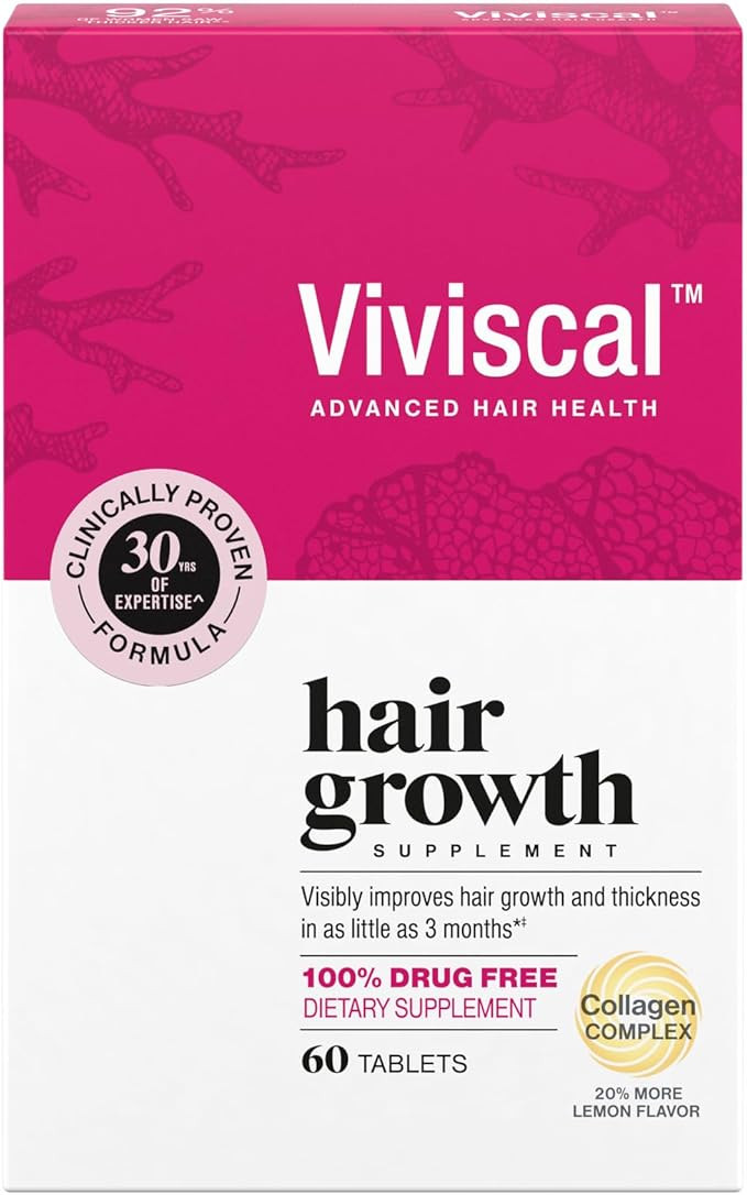 Viviscal Hair Growth Supplements For Women For Thicker, Fuller Hair, Nourishes Thinning & Loss, W... | Amazon (US)
