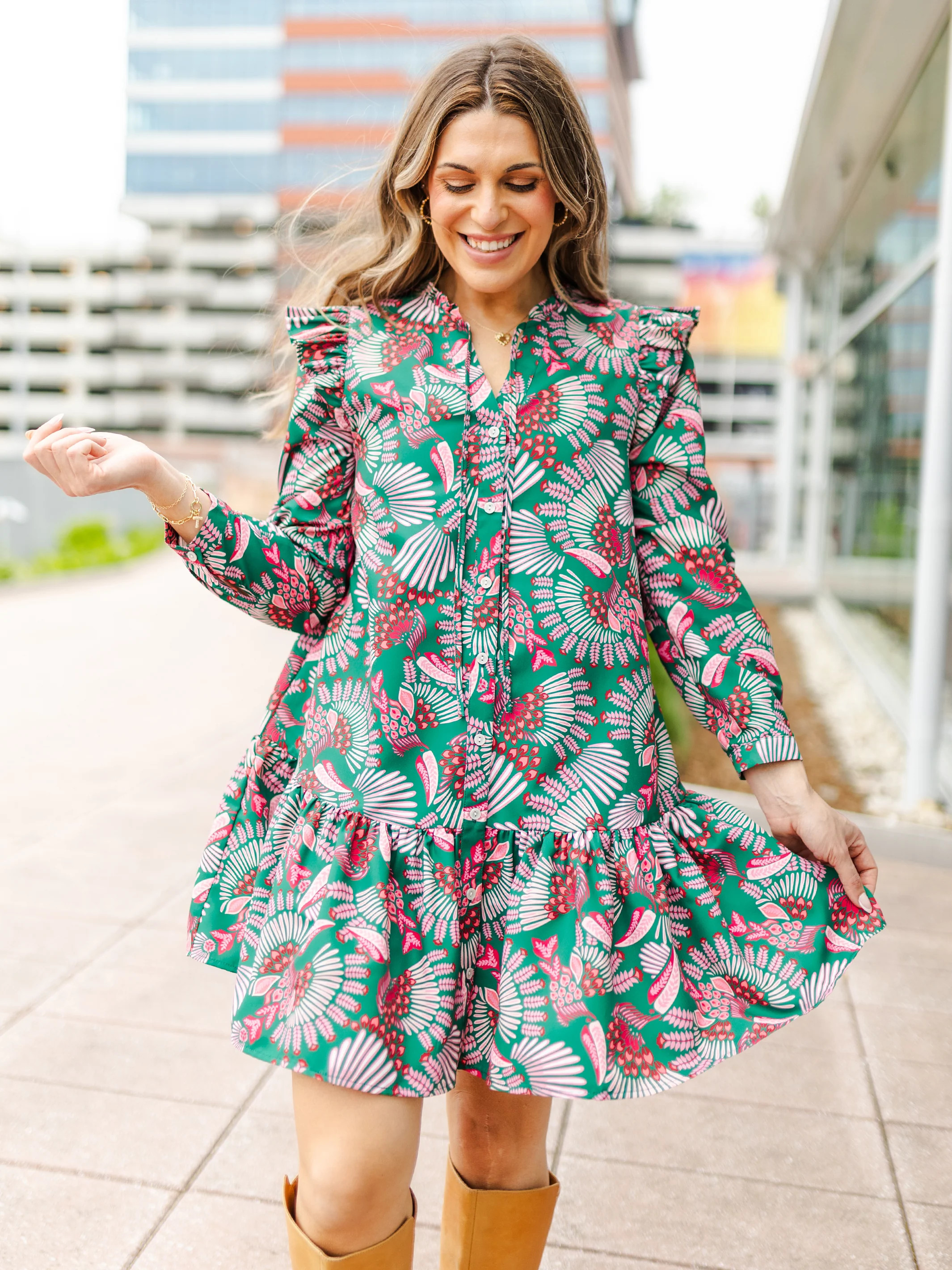 Kendall Dress | Toucan Tango Pink | Michelle McDowell