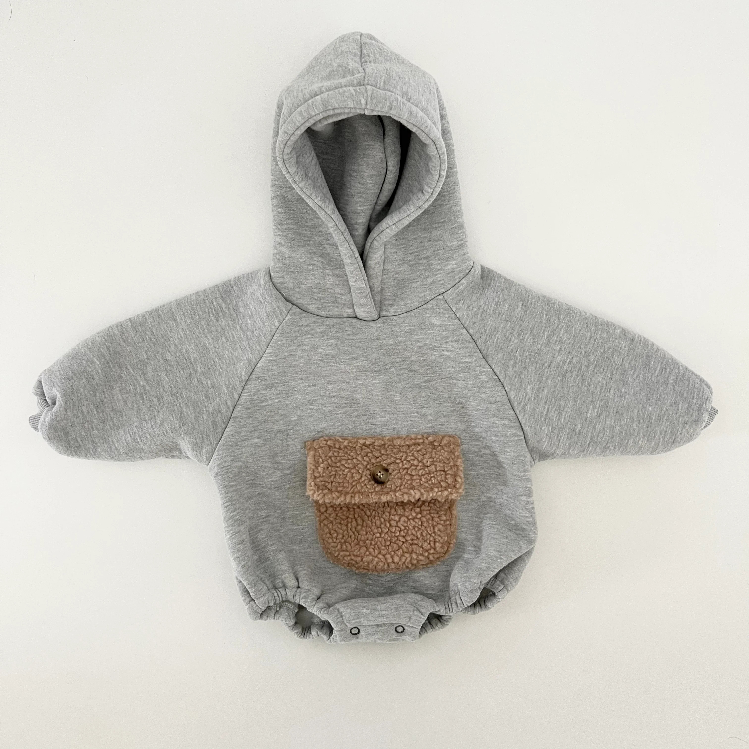 Rowan Romper in Heather Grey | Winnie and Crew