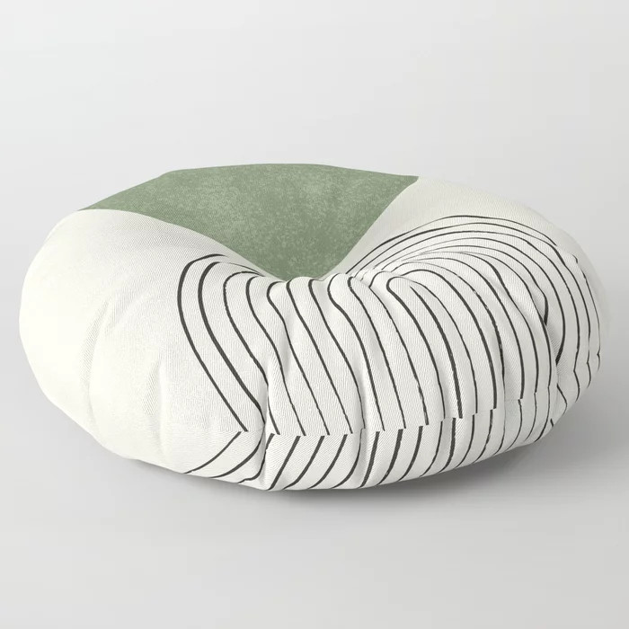 Arch balance green Floor Pillow | Society6