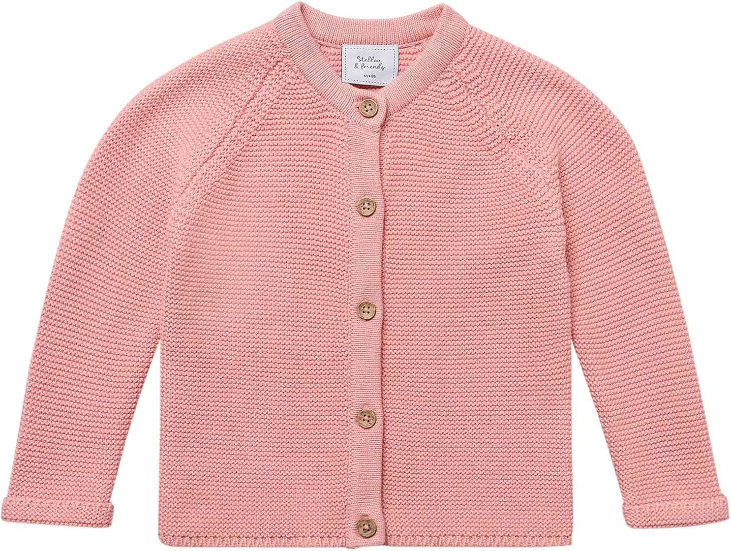 Stellou & friends Knitted Baby Cardigan | Unisex Finely-Knit Baby Sweater for Newborns, Babies & ... | Amazon (US)