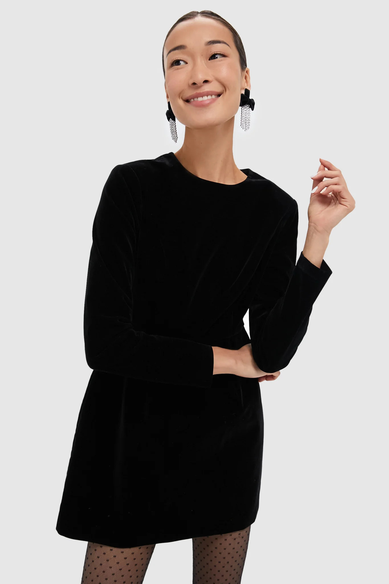 Black Velvet Haley Dress | Tuckernuck (US)