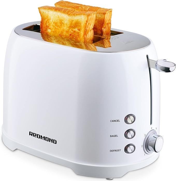 Toaster 2 Slice, REDMOND Toaster 2 Retro Bagel Stainless Steel Compact with 1.5”Extra Wide Slot... | Amazon (US)