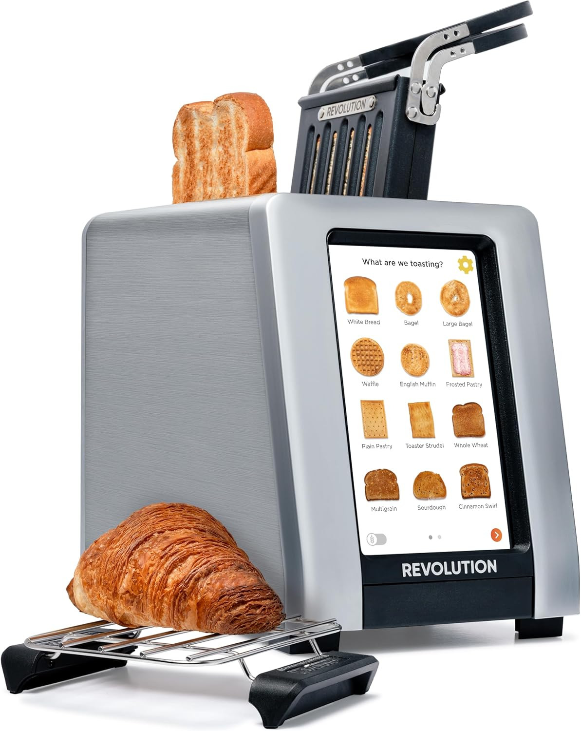 Revolution R180 Connect Plus Smart Toaster with Touchscreen (Bundle with Toastie Press & Warming Rack) Choose from 40+ Bread Types, 7 Browning Levels, & Toastie Press Mode | Amazon (US)