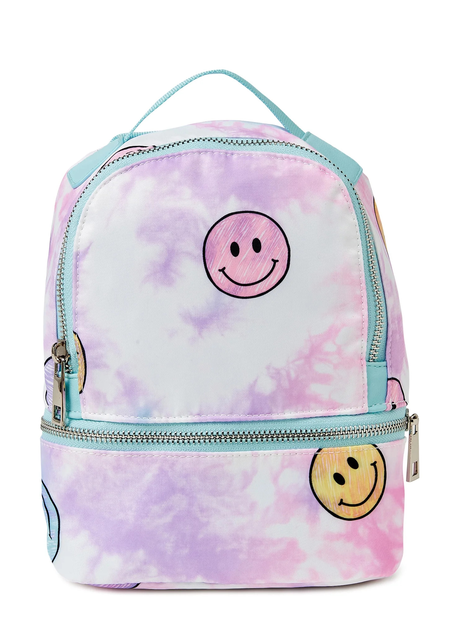 No Boundaries Women's Hands Free Mini Backpack Tie Dye Smiley Print | Walmart (US)