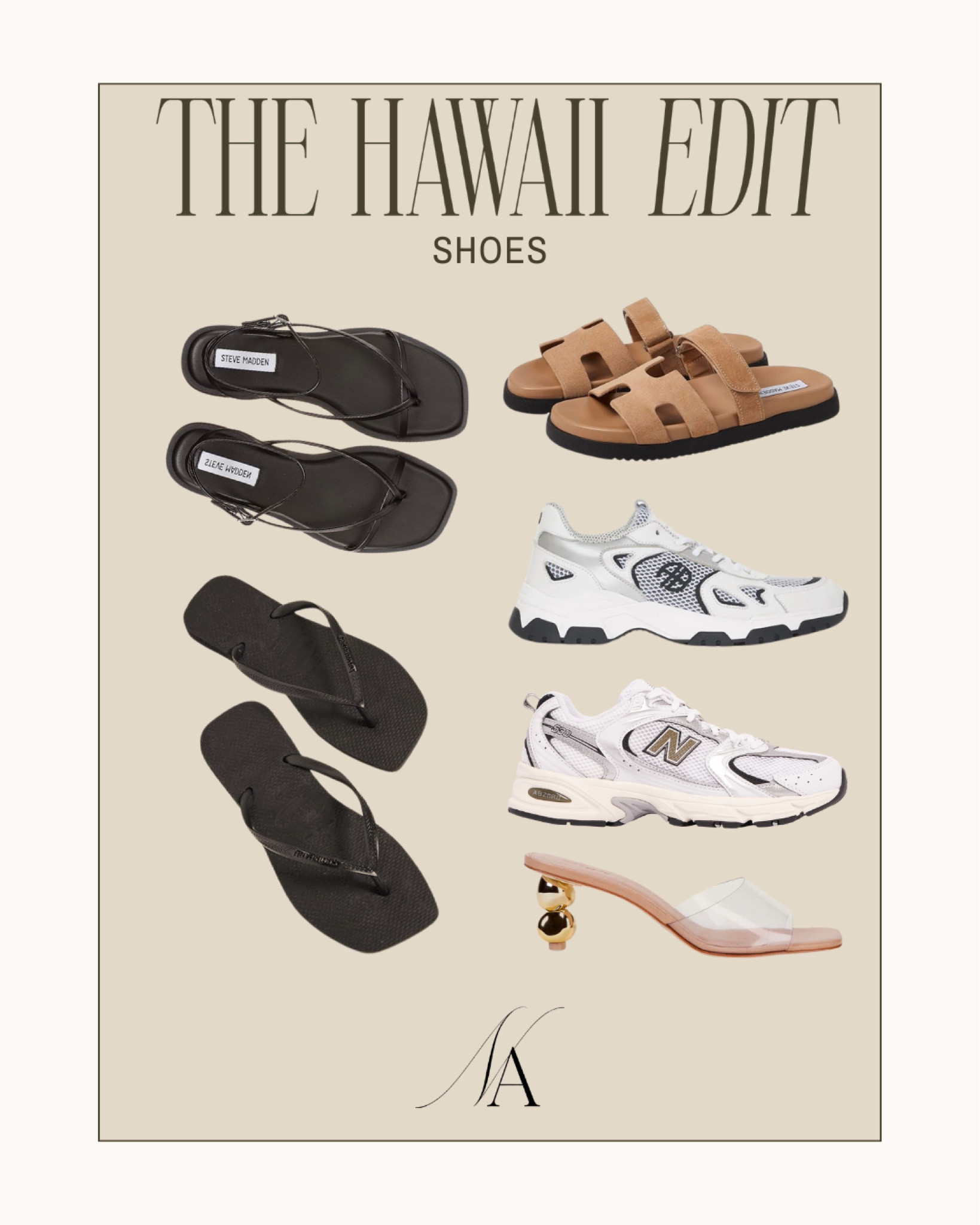 The Hawaii Edit 🌴 sandals, sneakers, and a pair of heels are perfect for a trip to Hawaii #neutrallyashlan #hawaii #hawaiioutfits

#LTKshoecrush #LTKstyletip #LTKSeasonal