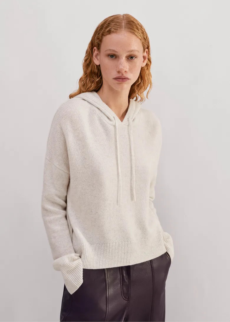 Luxe Cashmere Curved Hem Hoody | ME+EM Global (Excluding US)