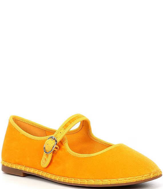 Chelsea & Violet Velvet Eda Mary Jane Flats | Dillard's | Dillard's