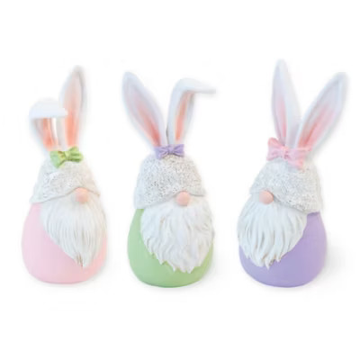 Boston International 3-Piece Gnome Bunnies Set in Pastel | Bed Bath & Beyond