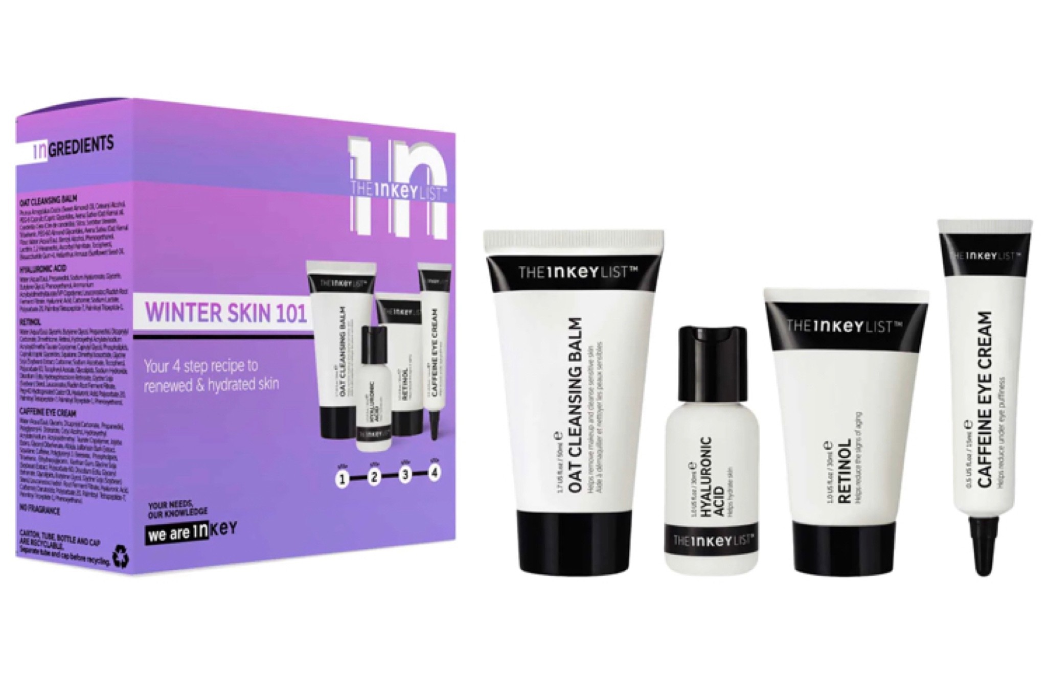 Hands down my favorite affordable skincare value set on sale too 🖤

Contains:
- 1.7 oz/ 50 mL Oat Cleansing Balm 
- 1 oz/ 30 mL Hyaluronic Acid Serum 
- 0.5 oz/ 15 mL Caffeine Eye Cream 
- 1 oz/ 30 mL Retinol Serum

#LTKbeauty #LTKsalealert #LTKHoliday
