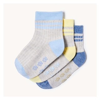 Toddler Boys' 3 Pack Quarter-Crew Boot Socks | Joe Fresh