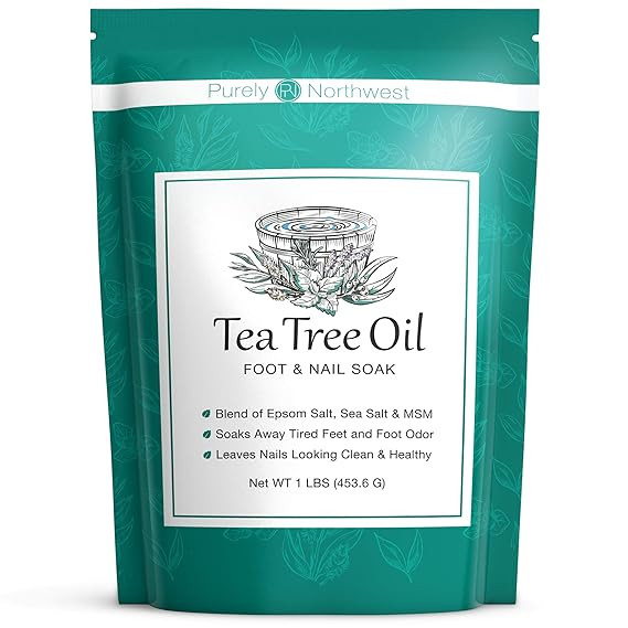 Tea Tree Oil Foot Soak with Epsom Salt - Made in USA, Alleviate Toenail Fungus, Athlete's Foot an... | Amazon (US)