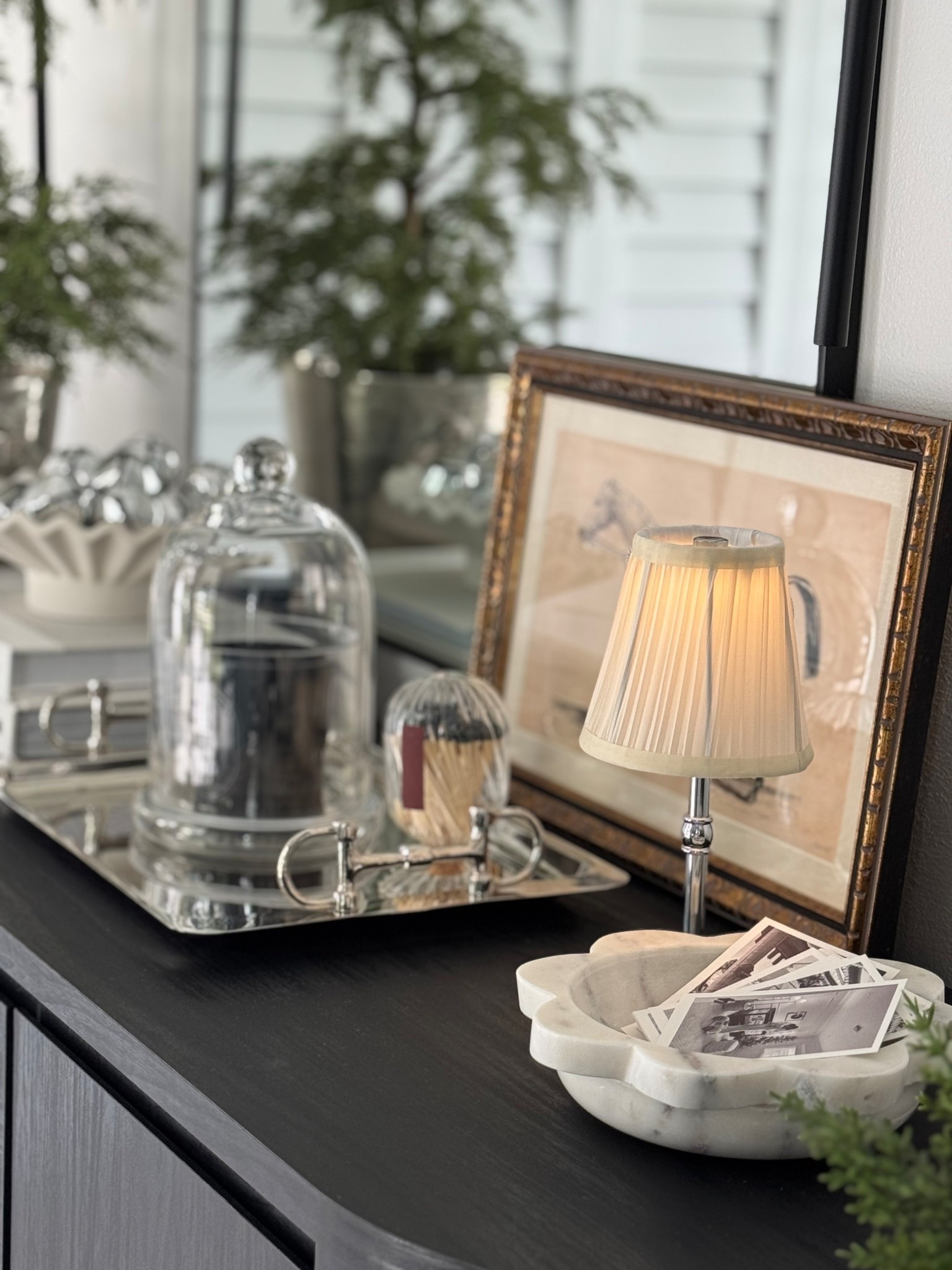 Foyer console styling / silver Christmas decor / equestrian chic / Ralph Lauren style / horse bit tray 

#RalphLaurenHome #ClassicChristmasDecor #HolidayHomeStyle #ElegantChristmasDecor #AmazonHomeDecor

#LTKHome #LTKSaleAlert #LTKHoliday