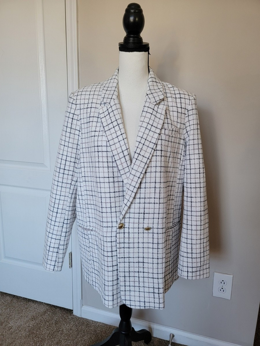 Abercrombie and Fitch Tweed Blazer Size Large | eBay US