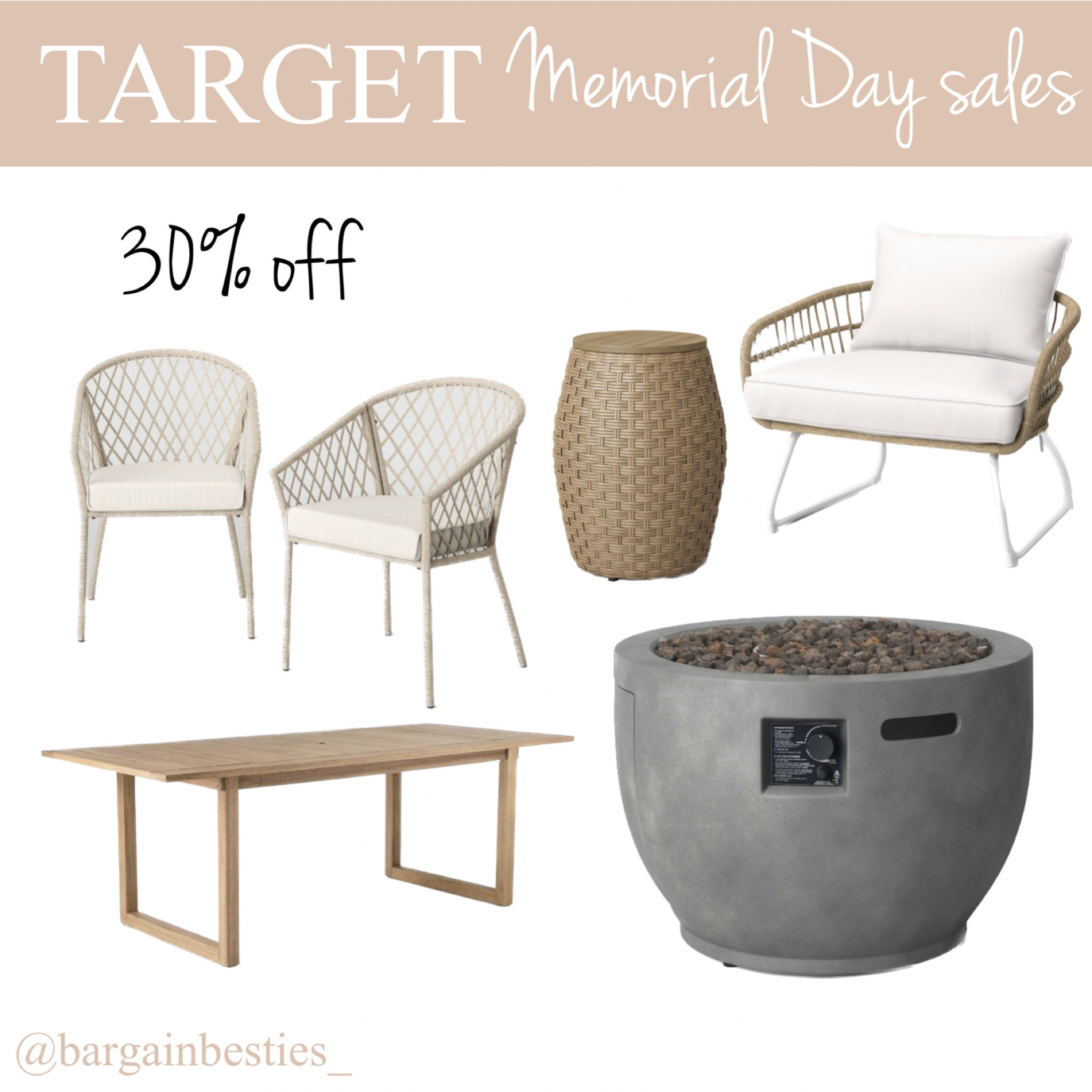 Target currently has 30% off select outdoor furniture! Loving these neutral tones🙌🏼

#LTKhome #LTKFind #LTKsalealert
