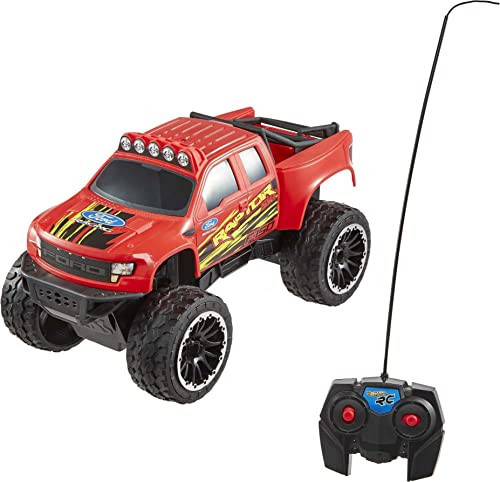 Hot Wheels RC Red Ford F-150, Full-Function Remote-Control Toy Truck, Large Wheels & High-Performance Engine, 2.4 GHz with Range of 65ft | Amazon (US)