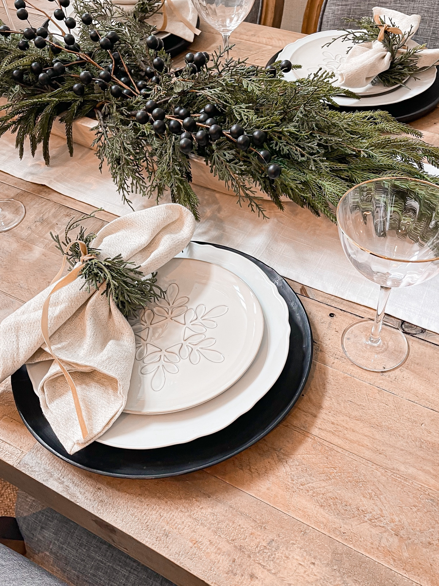 The cedar sprig napkin rings I love to use at the holidays are back in stock! Pine napkin ring - Christmas decor - Christmas tablescape 

#LTKSeasonal #LTKhome #LTKHoliday