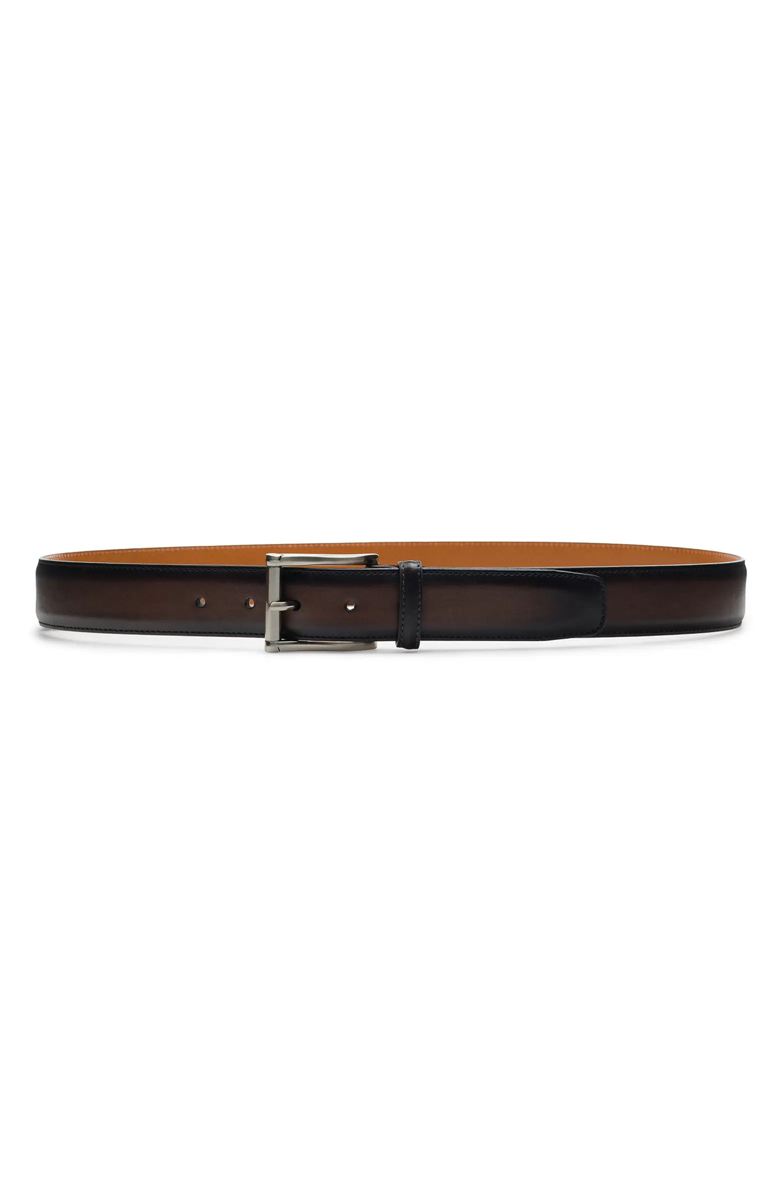 Magnanni Carbon Leather Belt | Nordstrom | Nordstrom