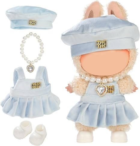 Cute Clothes for LABUBU Doll Design Outfit Blind Mystery Box Accessories Mini Blah Ropa Plush Toy... | Amazon (US)