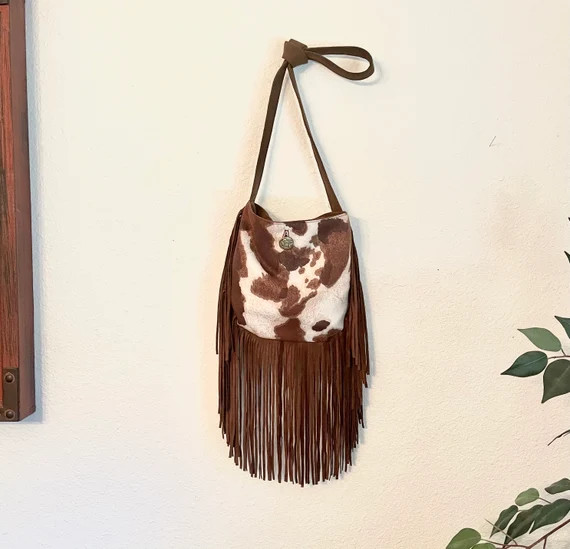 Little Girl Western Faux Cowhide Fringe Purse | Etsy | Etsy (US)