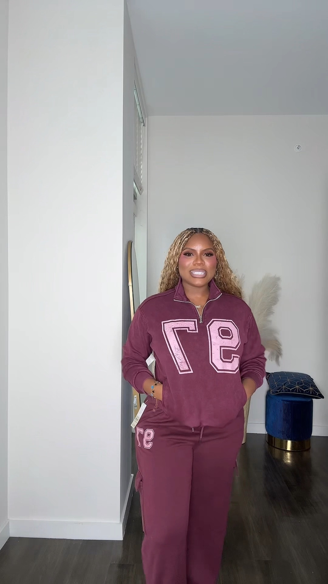 Fall fashion, fall outfit, lounge wear, animal, print, mini dress, little black dress, cropped jacket, winter fashion, burgundy, outfit, football game outfit,