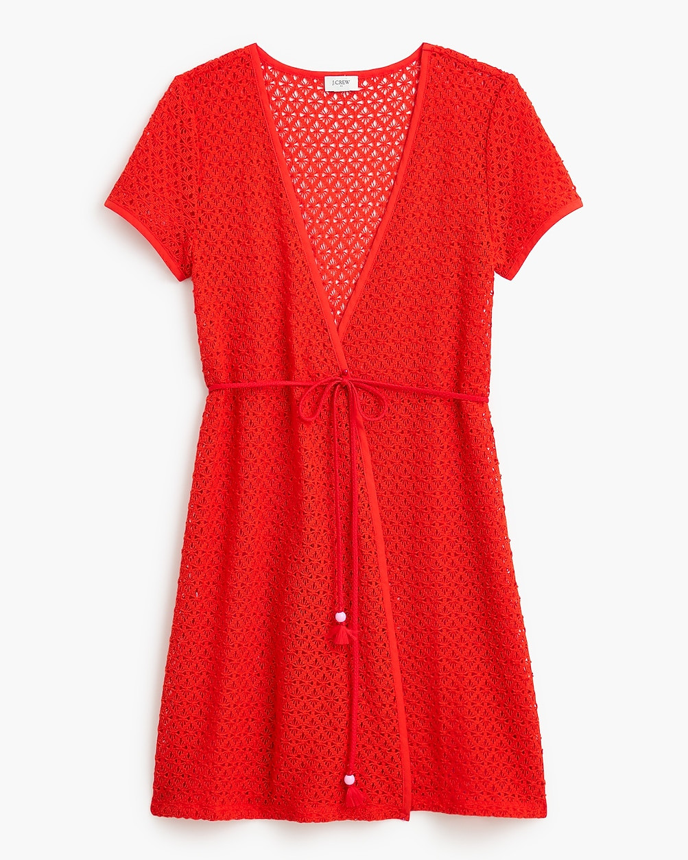Crochet wrap mini cover-up | J.Crew Factory