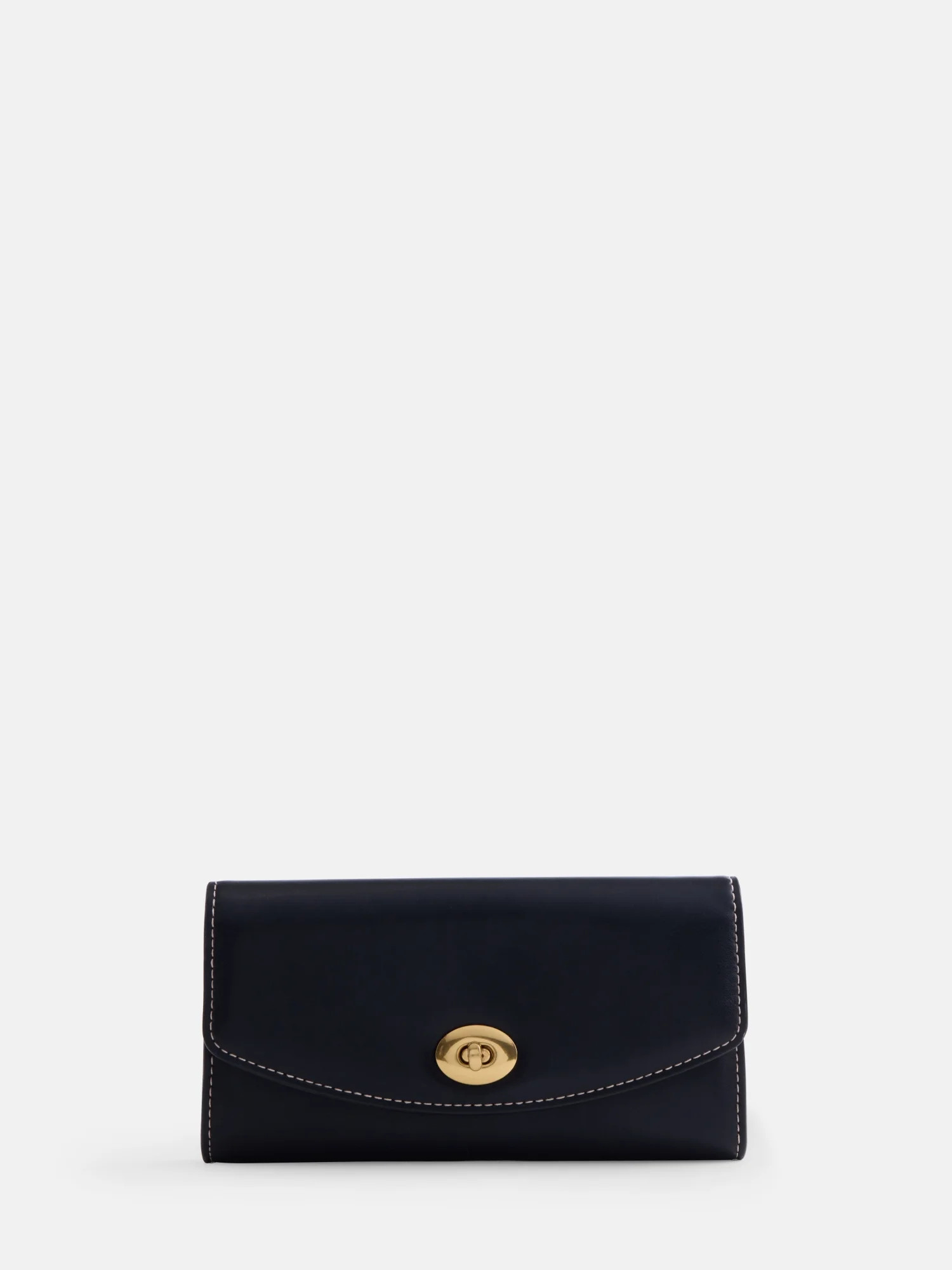 Free Assembly Women's Faux Leather Clutch Wallet, Autumn Brown | Walmart (US)