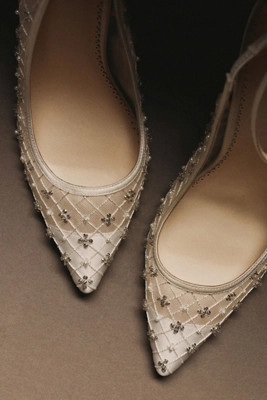 Bella Belle Kennedy Deco Mesh Pumps | Anthropologie (US)