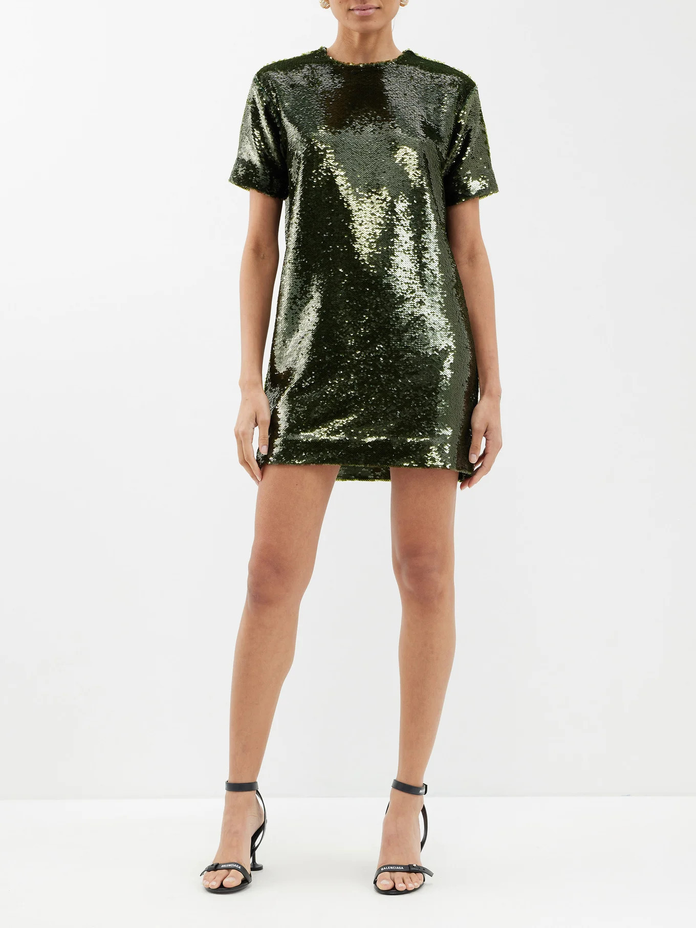 Riley sequinned T-shirt dress | Matches (US)
