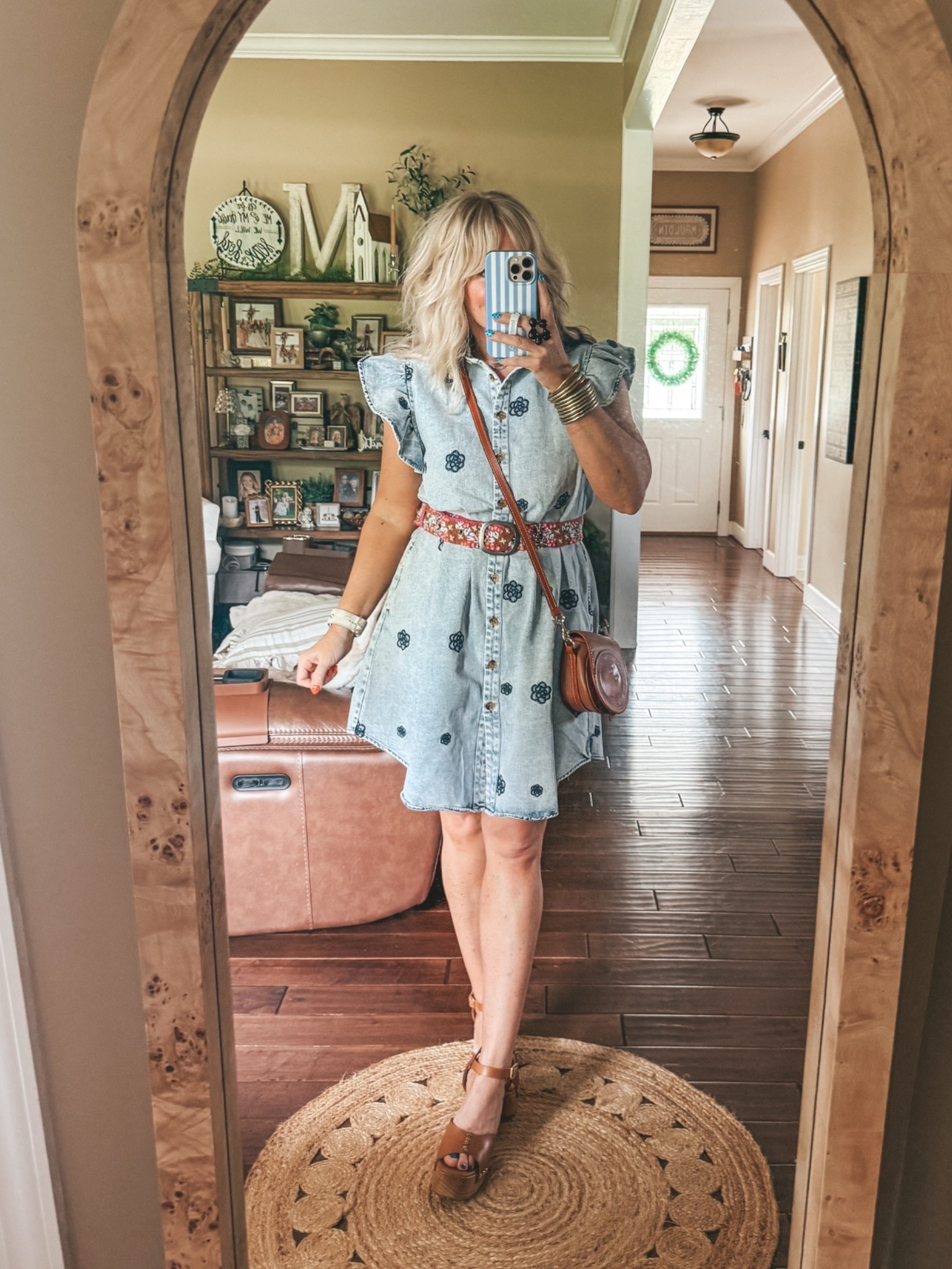 Save @Three Bird Nest with code MANDIE20MAULDIN if it’s not on sale! 
Dress M
Belt M
Sandals true to size

#LTKootd #LTKgrwm #LTKOver40