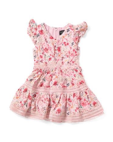 Girls Zietta Floral Mini Dress | TJ Maxx