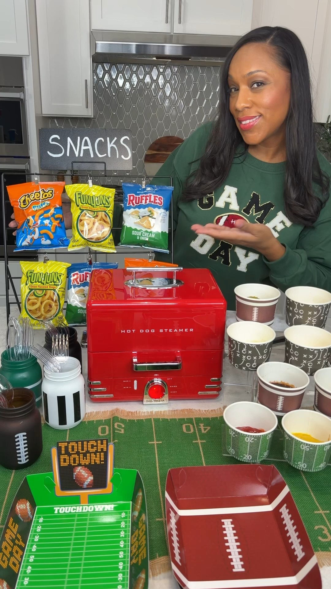 Here's how I'm setting up my hot dog bar for game day🌭🏈

Perfect for a Super Bowl party or just watching the game with friends or family.
I love using the steamer because it cooks the hot dogs for me (one less thing to think about), and with this set up everyone gets to build their own hot dog with whatever toppings they want.

I’m sharing everything I used for the set up.
Are you watching the Super Bowl... or really just there for the food?

#gamedayeats #gameday #superbowlfood #gamedayfood
#Super Bowl

#LTKSeasonal #LTKfoodie #LTKHome