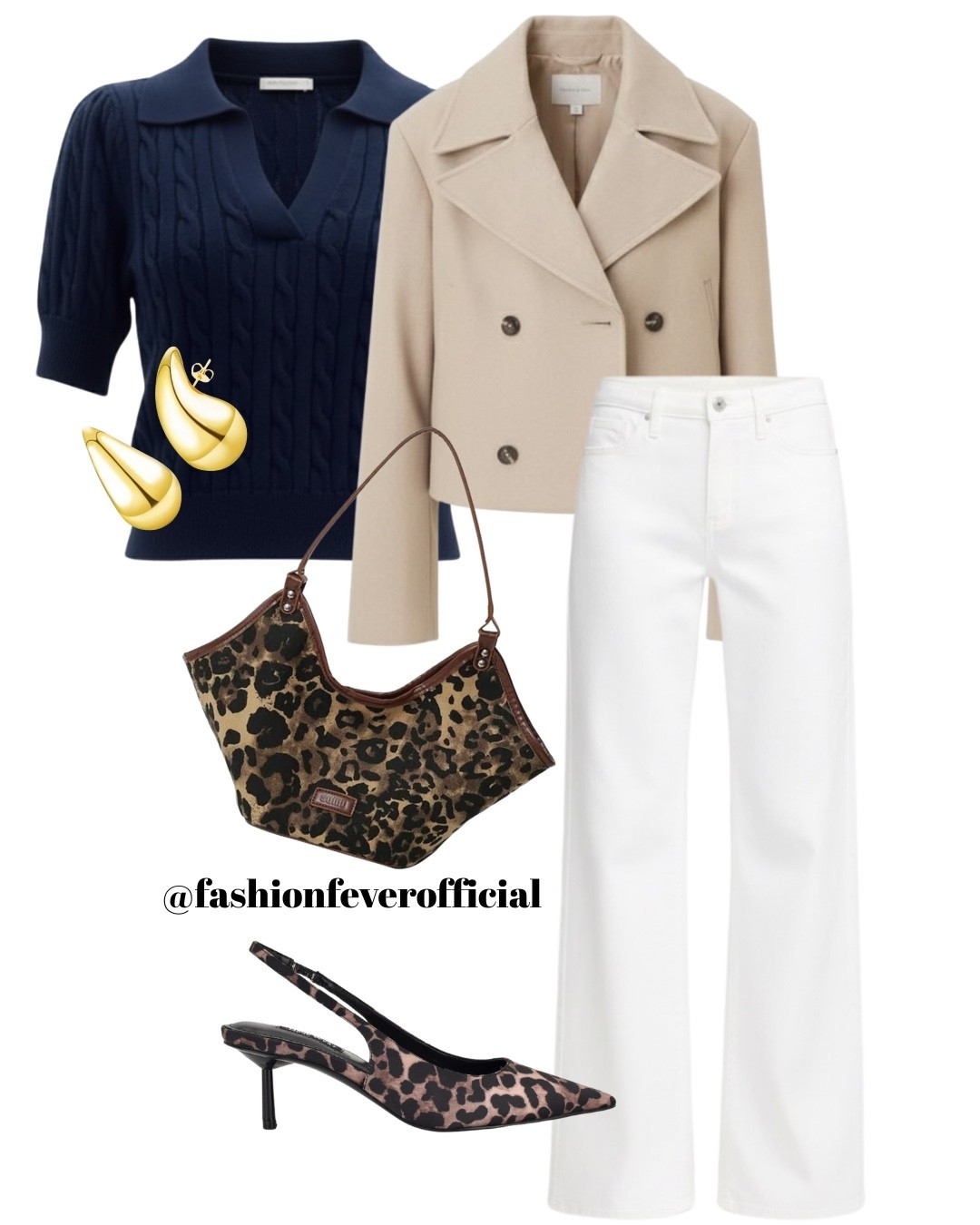 Easy Fall/Winter 2025 Outfit for a chic casual look. This fall outfit inspo can be created using fall/winter wardrobe basics that are timeless like a textured or a cable knit sweater top, a cropped trench coat and wide-leg white jeans. It’s a combination of the major 2025 fall trends (leopard-print, knitwear, wide-leg trousers) for women. Slay the autumn in style!
#LTKFallSale 

#LTKSeasonal #LTKStyleTip