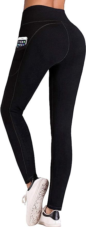 IUGA High Waist Yoga Pants with Pockets, Tummy Control, Workout Pants for Women 4 Way Stretch Yog... | Amazon (US)