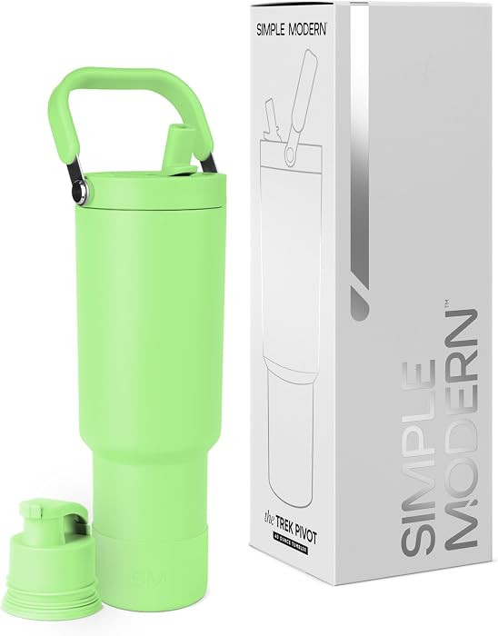 Simple Modern Trek Pivot | 40oz Flip Straw Tumbler with Handle | Water Bottle & Boot | Interchang... | Amazon (US)
