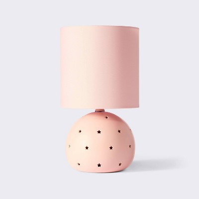 Table Lamp (Includes LED Light Bulb) - Pink - Cloud Island™: Ceramic, Drum Shade, 3-Way Switch, 15.25" Height | Target
