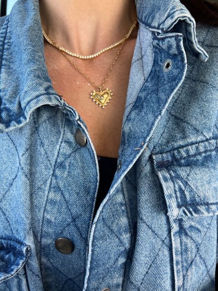 The necklace stack I’ve been wearing for months! Neither one of these has faded at all and I don’t take them off. #meandmrjones 

#LTKfindsunder100 #LTKfindsunder50 #LTKGiftGuide