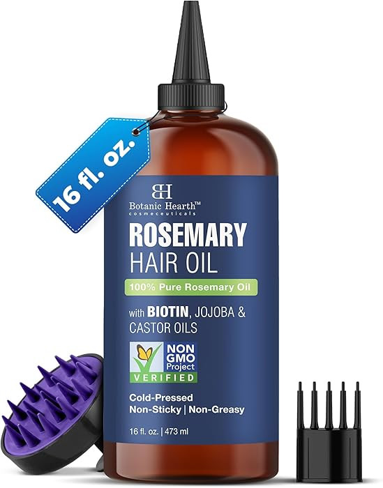 Botanic Hearth Hair Oil for Hair Growth | Rosemary Oil for Hair Growth with Biotin, Castor & Jojo... | Amazon (US)