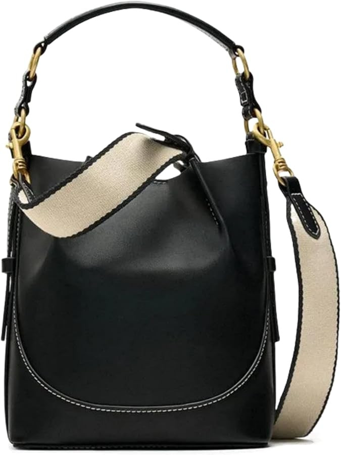 Bucket Hobo Bag for Women Small Canvas Crossbody Top Handle Purse Designer Shoulder Bag Handbag w... | Amazon (US)