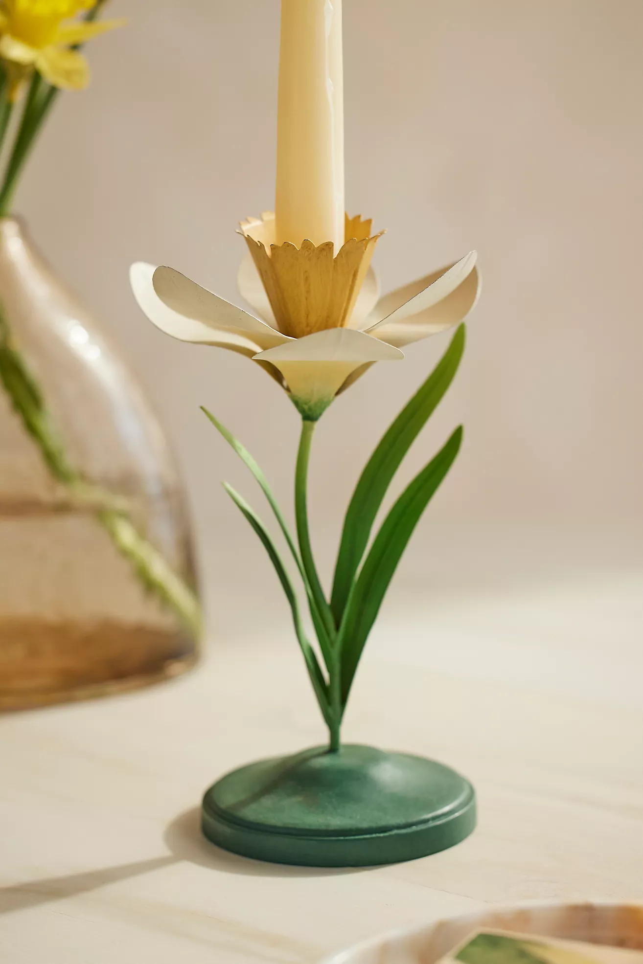 Daffodil Taper Holder | Anthropologie (US)
