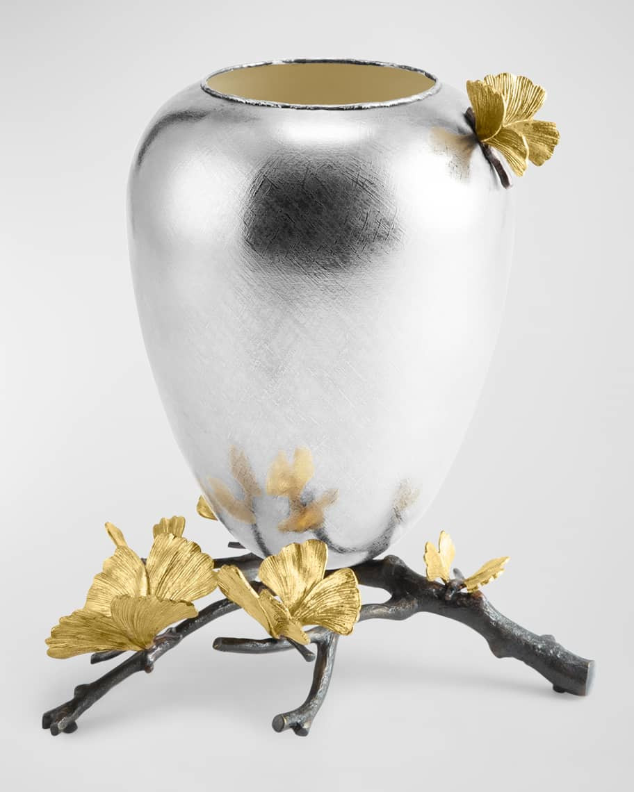 Michael Aram Butterfly Ginkgo Vase, Medium | Neiman Marcus