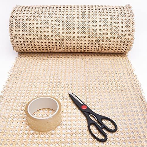 24" Width Rattan Webbing for Caning Projects Natural Pre - Woven Open Mesh Cane - Cane Webbing Sheet | Amazon (US)