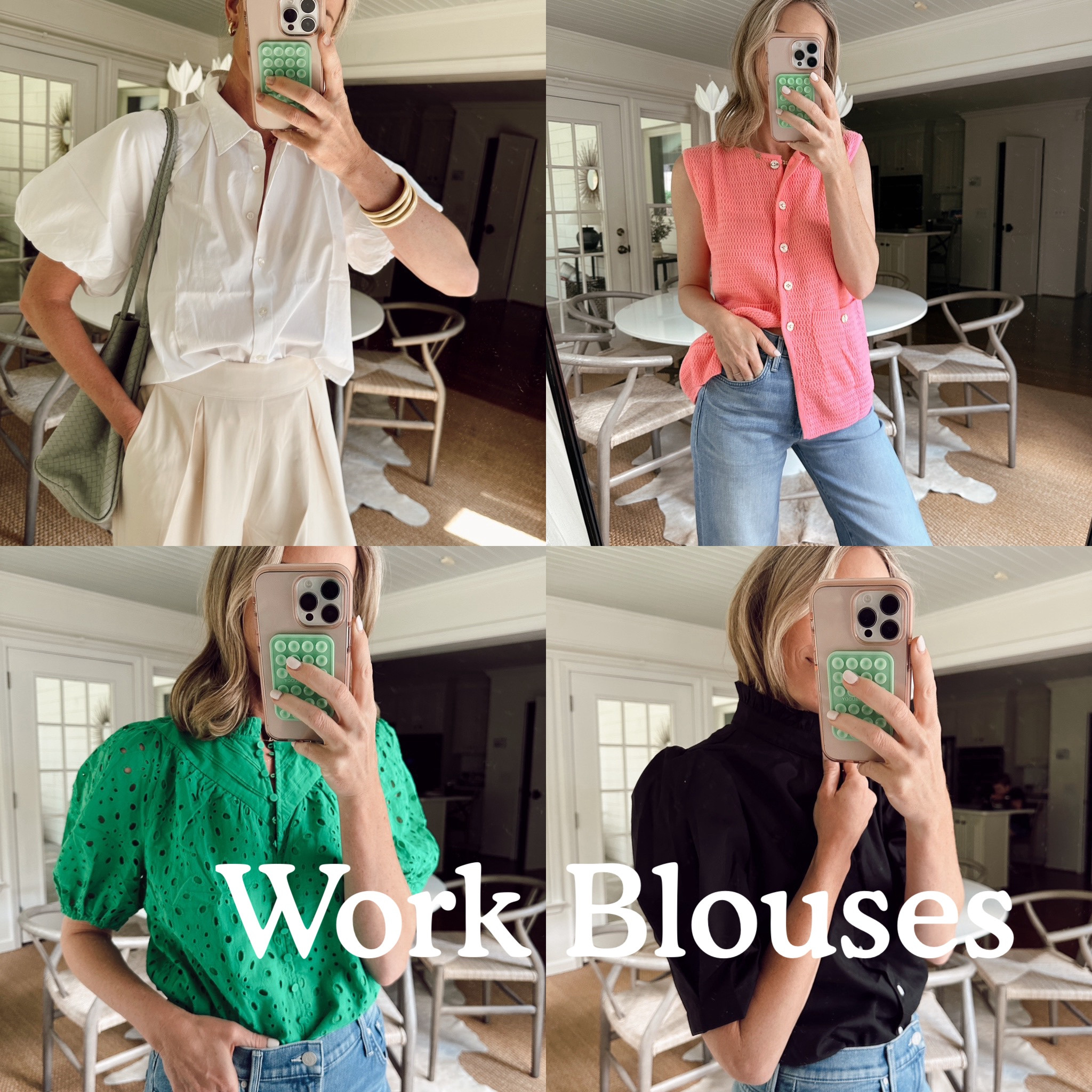 Affordable work blouses…. Perfect with nicer jeans or trouser bottoms. 

#LTKStyleTip #LTKWorkwear #LTKFindsUnder100