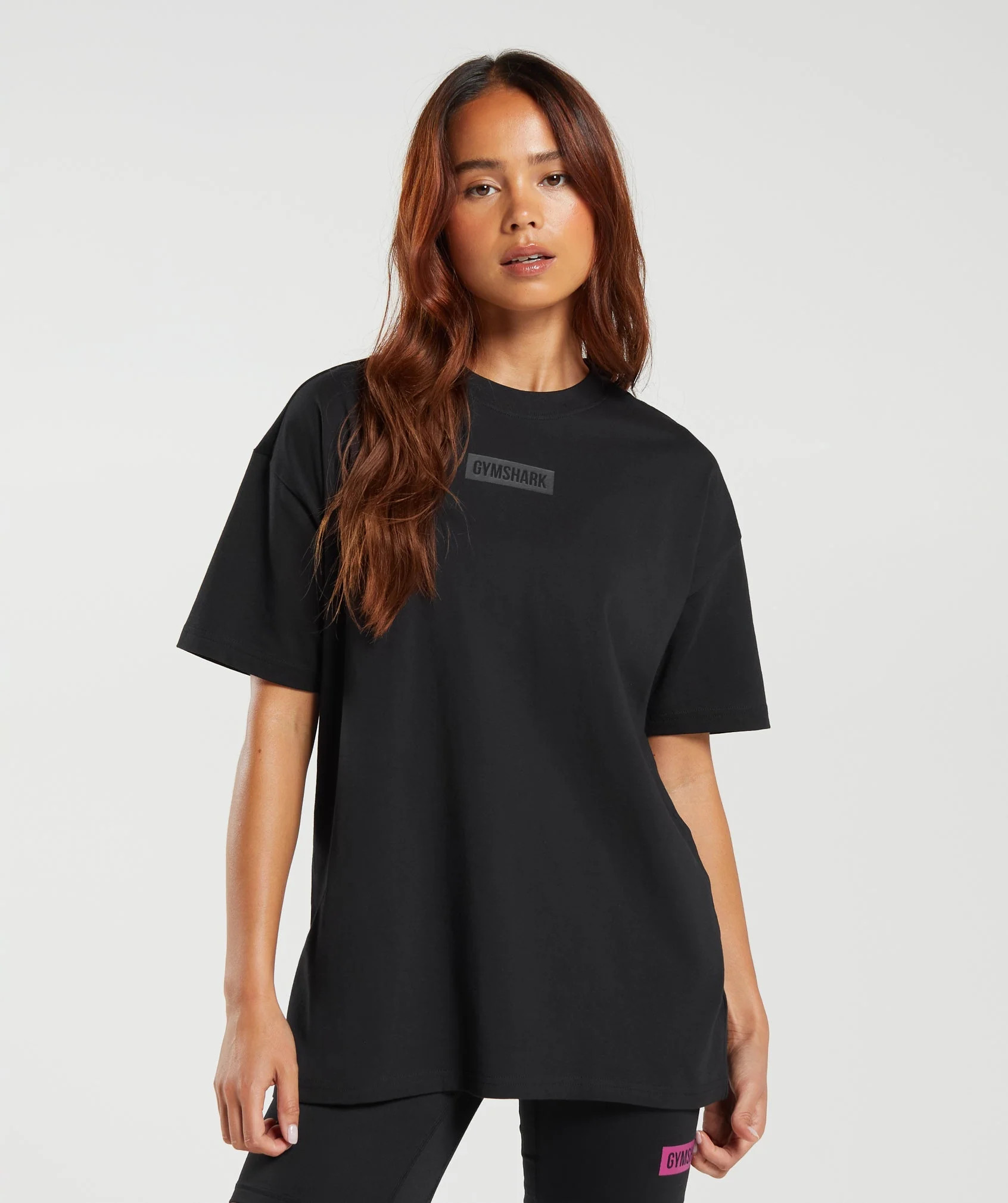 Gymshark Block Oversized T-Shirt - Black | Gymshark UK