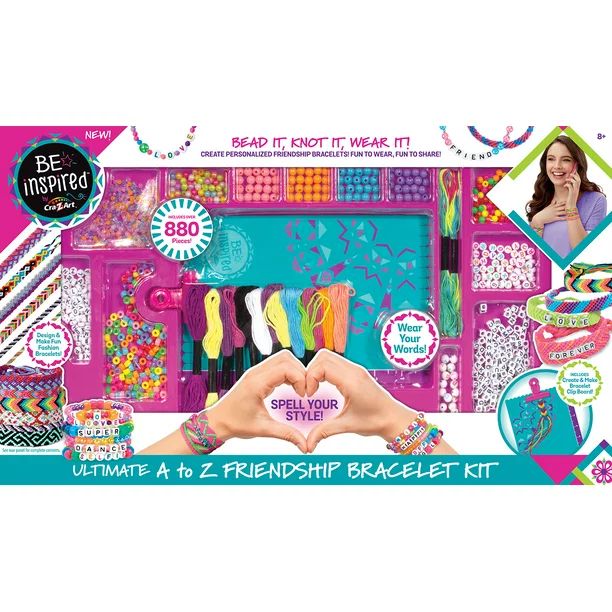 Cra-Z-Art Be Inspired Ultimate A-Z Friendship Bracelet Kit | Walmart (US)