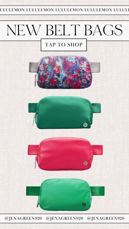 New Belt Bags | Lululemon Belt Bag 

#LTKstyletip #LTKfindsunder100 #LTKfindsunder50