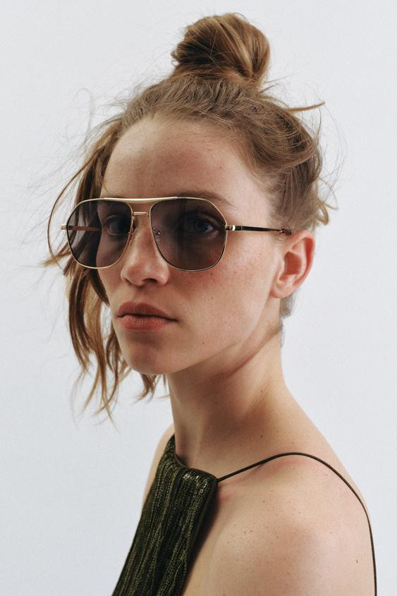 METAL AVIATOR SUNGLASSES | Zara UK