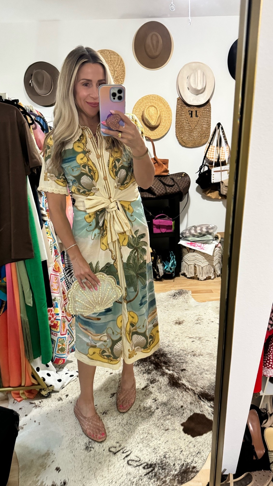 The prettiest ocean 🌊 themed dress perfect for your next Europe vacation or summer adventure by the water! Wearing a size medium but probably could have done a small. Stretch and tie waist.

#LTKOver40 #LTKootd #LTKTravel