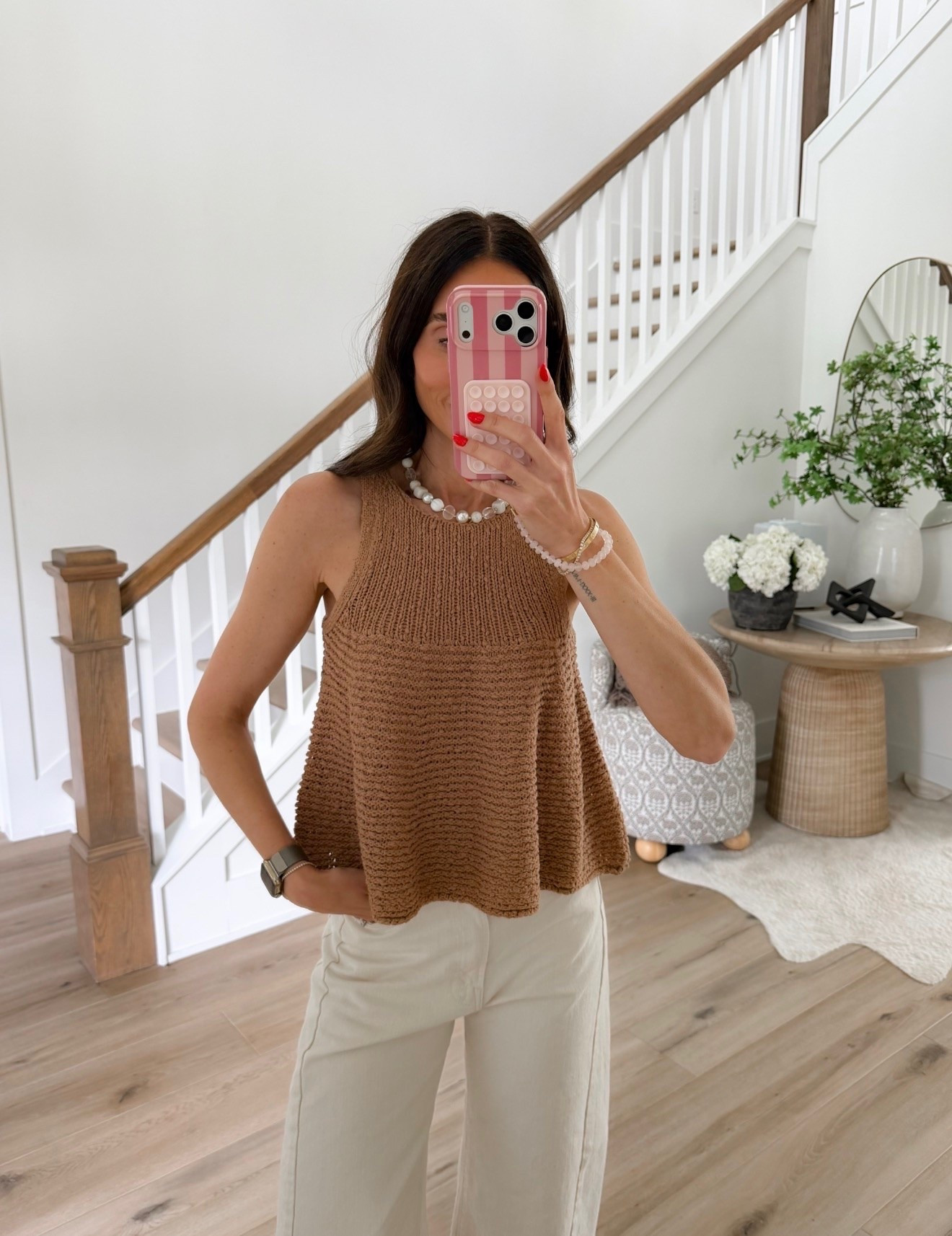 This crochet knit tank is one of those pieces that instantly makes a simple outfit look elevated. Paired with cream jeans for an easy neutral look that’s perfect for late summer now and easy to transition into fall.

Crochet knit tank, Neutral outfit, Cream jeans, Summer to fall outfit, Casual chic style, Capsule wardrobe, Everyday outfit, Elevated basics, Effortless fashion, annabrstyle

#LTKootd #LTKTravel #LTKSeasonal