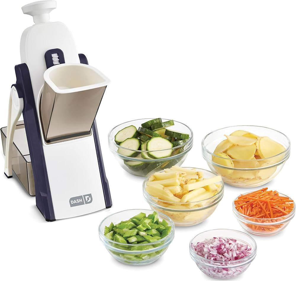 DASH Safe Slice® Mandoline Slicer, Julienne + Dicer for Vegetables, Meal Prep & More with 30+ Pr... | Amazon (US)